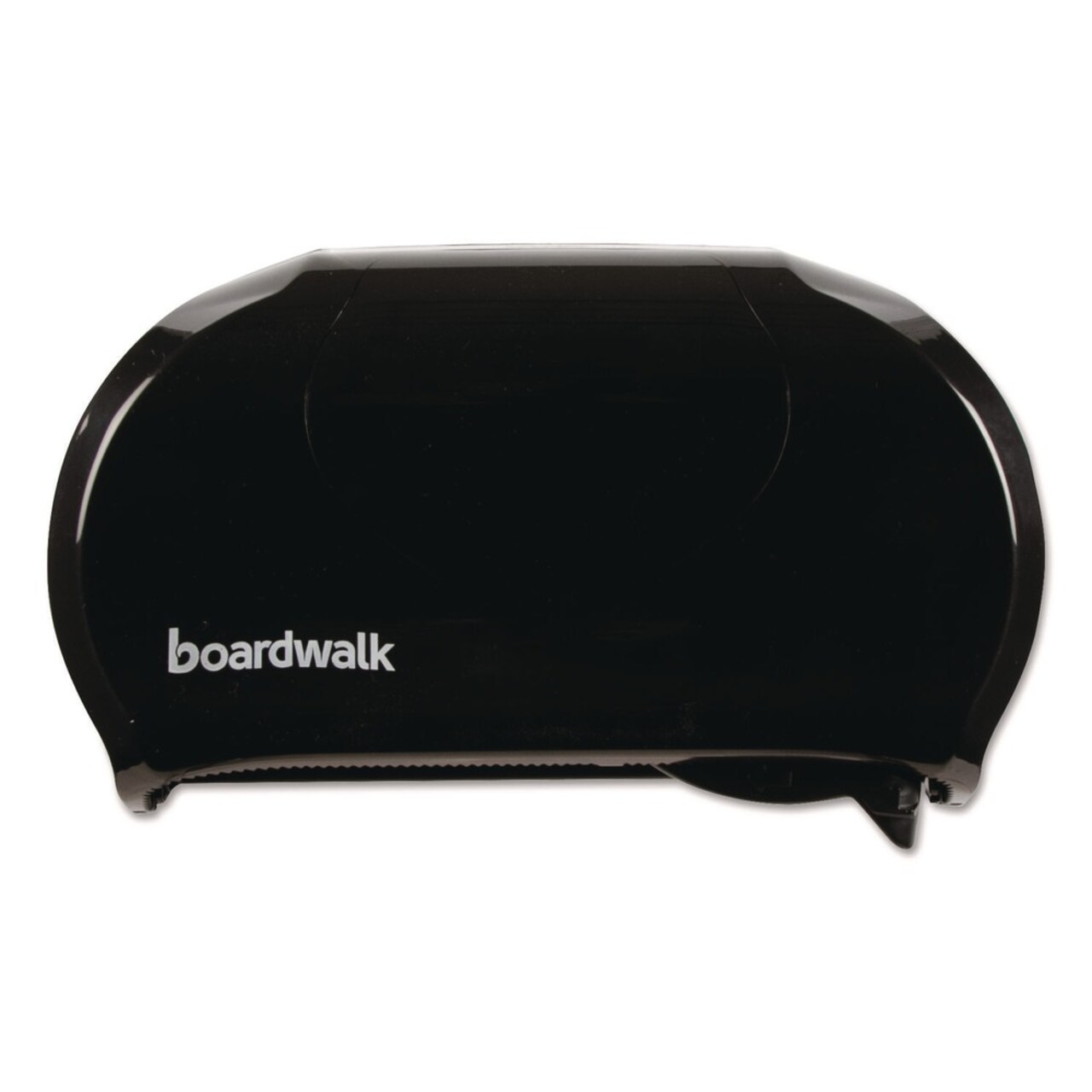 Boardwalk 13 in. x 6.75 in. x 8.75 in. Standard Twin Toilet Tissue Dispenser - Black